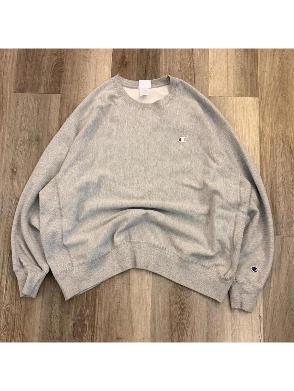 Champion grey reverse weave crewneck sweatshirt Size 3XL #loungewear #oversized
